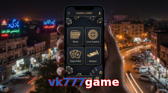 Main screen of Vk777game app page for PK players