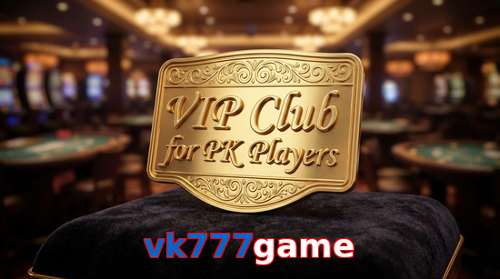 Main screen of Vk777game vip page for PK players